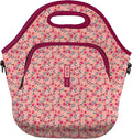 Sok It LunchTote Zippered Bag Insulated Neoprene Caddy (Spring Bouquet, X-Large 6.5 Quart Lunch Tote)