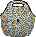 Sok It LunchTote Zippered Bag Insulated Neoprene Caddy (Chamomile China, Large 4.5 Quart Lunch Tote)