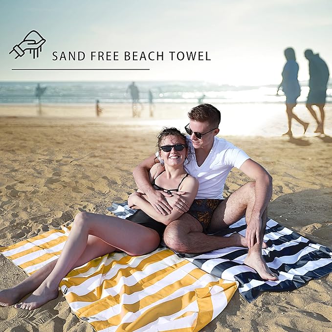 Your Choice Microfiber Quick Dry Sand-Free Beach Towel for Adults & Kids (67x35 Inch, 60x30 Inch) - Oversized, Compact, Lightweight, Absorben
