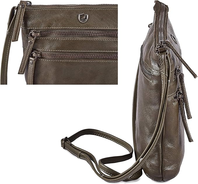 Crossbody Sling Bag for Women Small Real Leather Purse Vintage Travel Crossover Shoulder Bag Handmade
