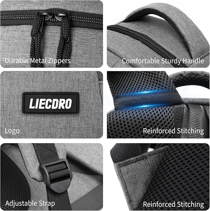 Grey Backpacks for Men, Backpack for School, School Backpack for Boys Teens, 15.6 inch Laptop Back Pack with USB Charging Port, College Book Bag, Business Work Travel Bookbag, mochilas para hombres