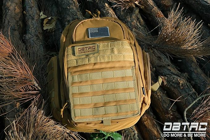 Diaper Bag Backpack for Dad, DBTAC Large Baby Nappy Bag for Men w/Changing Mat, Insulated+Wipe Pockets, Stroller Straps, Tan