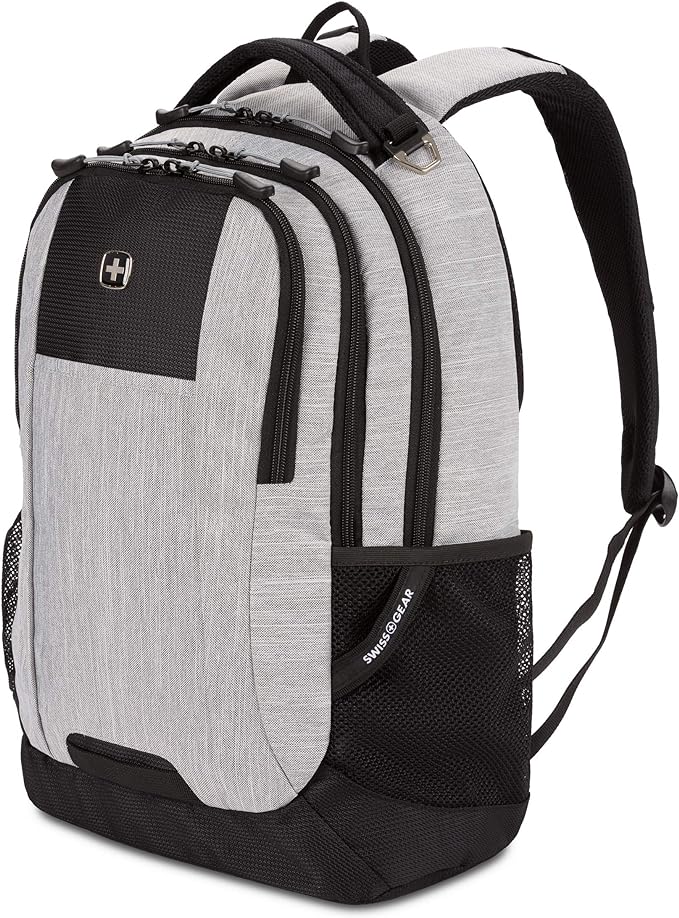 SwissGear Cecil 5505 Laptop Backpack, Heather Grey, 18-Inch