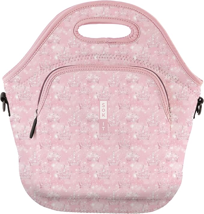 Sok It LunchTote Zippered Bag Insulated Neoprene Caddy (Wand of a Kind, X-Large 6.5 Quart Lunch Tote)