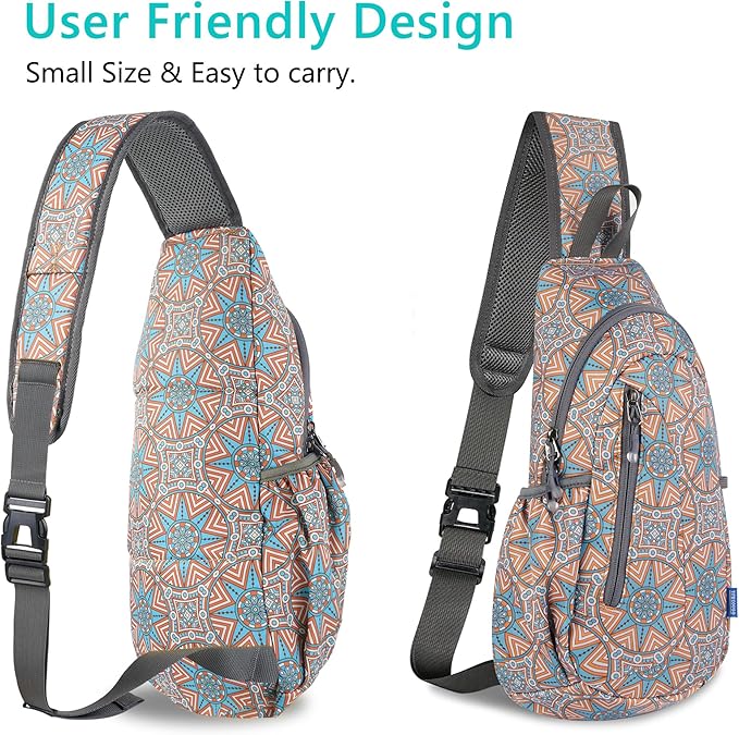 TITECOUGO Small Sling Bag, Lightweight Crossbody Backpack for Men Women, Shoulder Bag for Sports and Outdoor