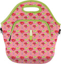 Sok It LunchTote Zippered Bag Insulated Neoprene Caddy (Lime After Lime, X-Large 6.5 Quart Lunch Tote)