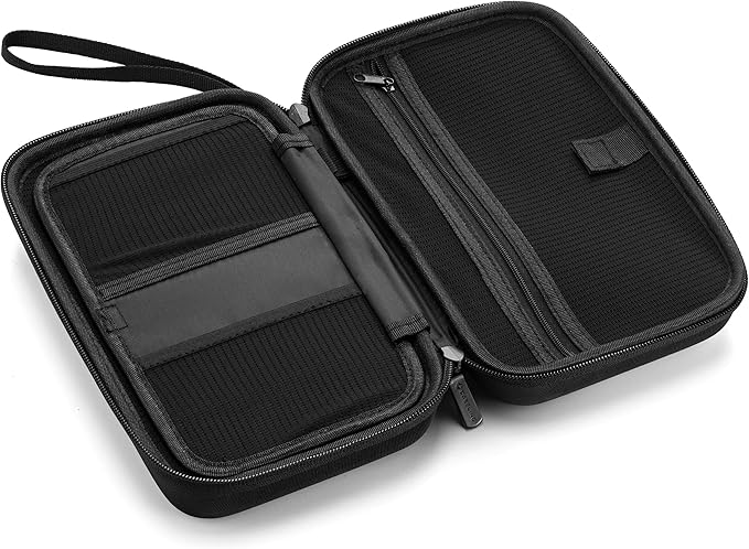 Caseling Hard Case - 9.8” x 5.6”x 2.8” - for Universal Electronics/Accessories EVA Protection Hard Travel Organizer Carrying Bag - Black