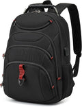 Boniyee Travel Backpack 17.3 Inch, Business Anti-Theft Laptop Bag with USB Charging Port, Waterproof