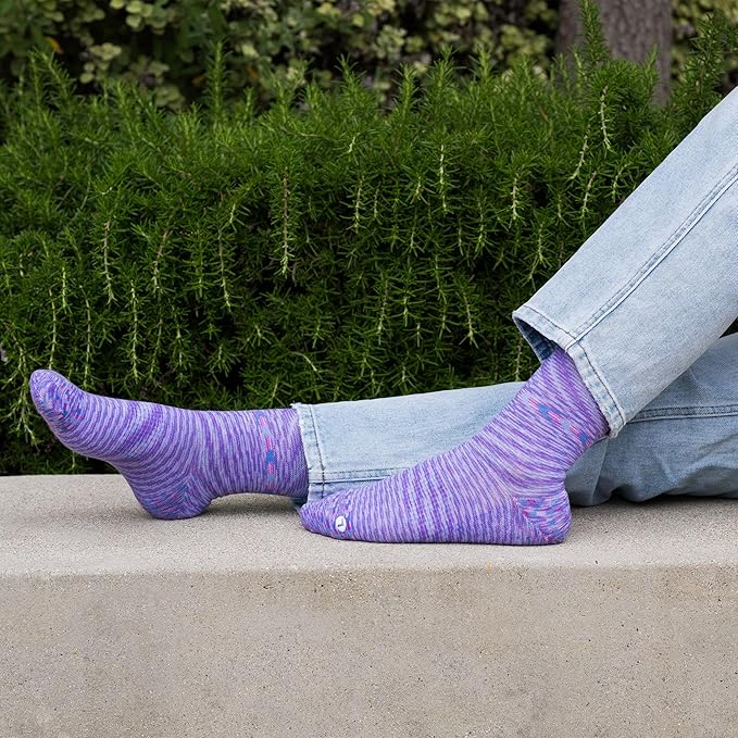 Medical Grade Compression Socks for Men & Women 15-20 mmHg by OrthoSleeve (Galaxy, Medium)