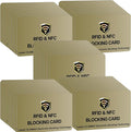 SaiTech IT RFID Cards One Card Protects Entire Wallet Purse for Men & Women, Contactless Bank Debit Credit Card ProteRFID Goldenctor ID ATM Guard Card – Golden (50 PCs Bulk RFID Card Golden)