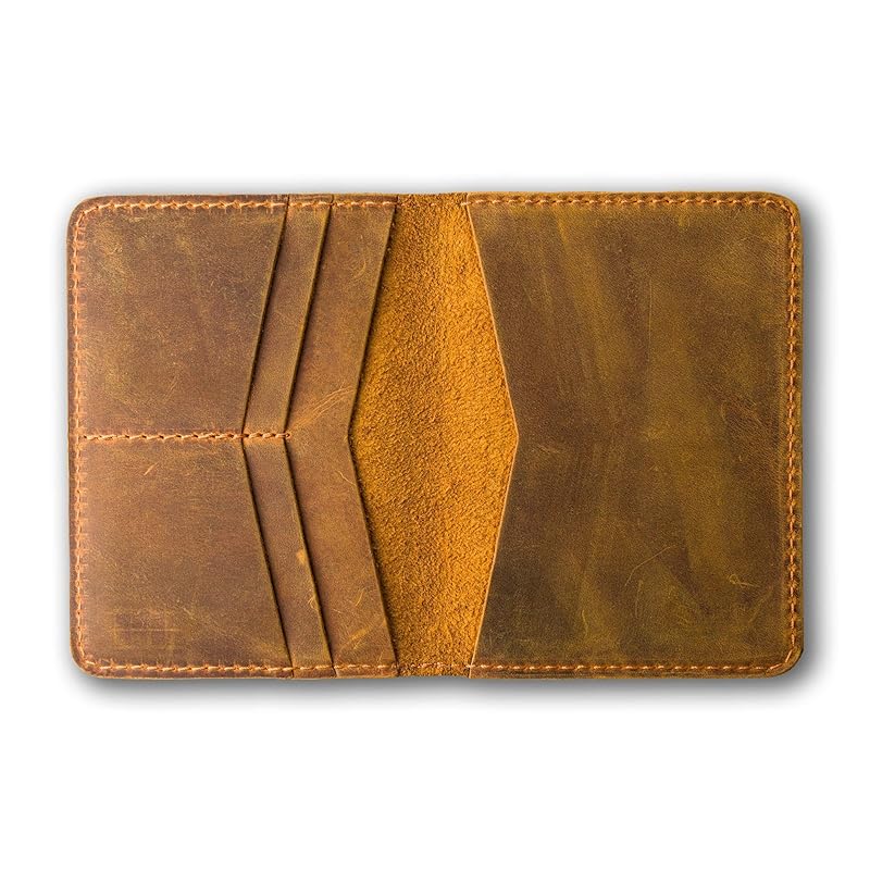 PEGAI Personalized Leather, Passport Holder For Travel | Handmade Passport Wallet Cover Case | Travel Document Holder, Passport Cover for Men, Women, and Family | Pike (Cinnamon Brown)