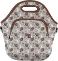 Sok It LunchTote Zippered Bag Insulated Neoprene Caddy (Football, X-Large 6.5 Quart Lunch Tote)