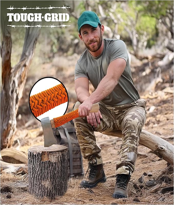 TOUGH-GRID 750 Paracord Rope Nylon Parachute Cord, Made in USA Survival Kit, Outdoor Adventures, Camping, Tactical Gear & Emergency Supplies, Military Type IV Mil-Spec