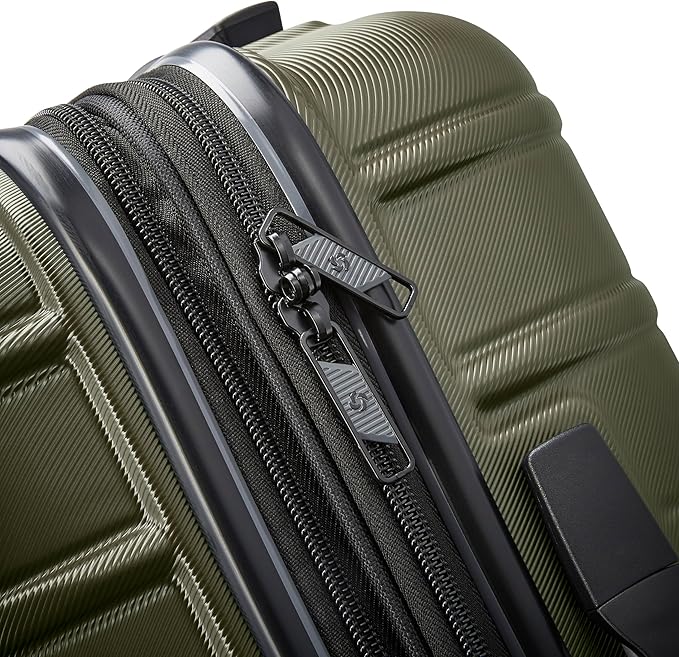 Samsonite Omni 2 Hardside Expandable Luggage with Spinner Wheels, 3-Piece Set (19/24/28), Vita Olive