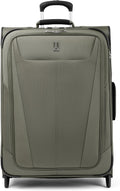 Travelpro Maxlite 5 Softside Expandable Upright 2 Wheel Checked Luggage, Lightweight Suitcase, Men and Women, Slate Green, Checked Medium 26-Inch