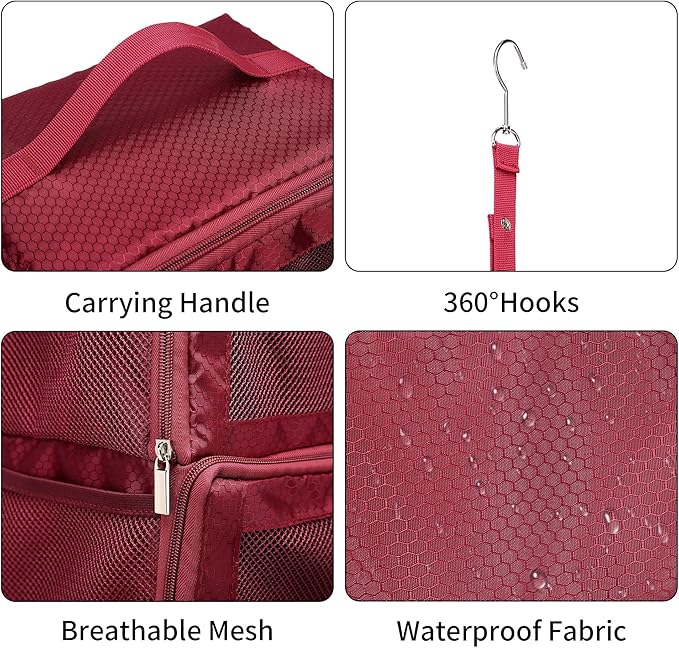 Suitcase Organizer Travel Bags Organizer for Luggage Compression Hanging Packing Cubes for Travel Carry on Closet (Bag Only)
