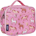Wildkin Kids Insulated Lunch Box – Durable and Reusable for School & Travel - Wild Horses