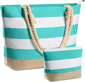 YOOLIFE Beach Bags for Women - Travel Canvas Beach Tote, Pool Waterproof Bag, Travel Essentials, Gifts for Women Birthday