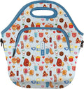Sok It LunchTote Zippered Bag Insulated Neoprene Caddy (Bestie Bites, X-Large 6.5 Quart Lunch Tote)