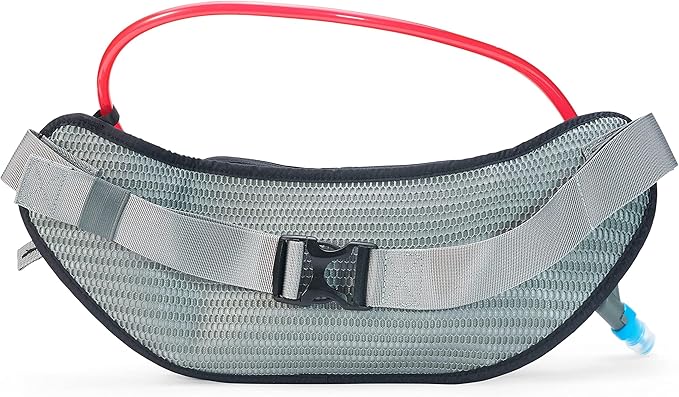 USWE Zulo Hydration Hip Pack - with Organizer and Side Pockets, Bounce Free Hip Belt (Carbon Black, 2L)
