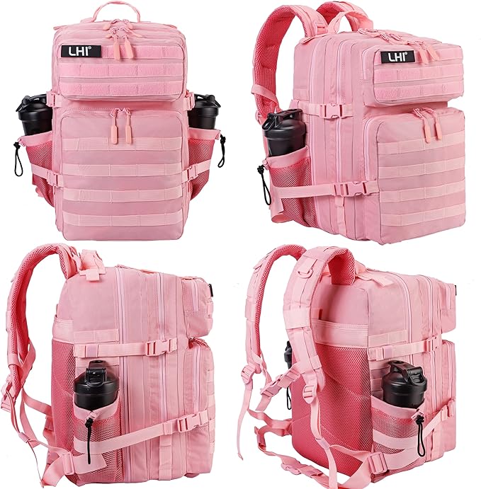 LHI Military Tactical Backpack for Men and Women 45L Army 3 Days Assault Pack Bag Large Rucksack with Molle System