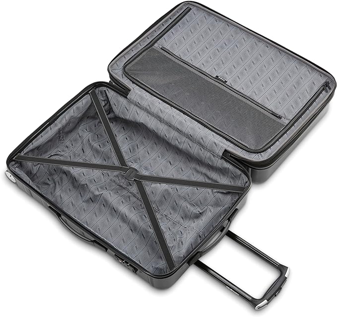 Samsonite Omni 2 Hardside Expandable Luggage with Spinner Wheels, LARGE SPINNER, SOLID CHARCOAL