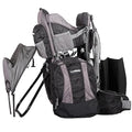 2-in 1 Baby Backpack Carrier - Ergonomic Toddler Hiking/Baby Hiking Backpack Carrier with Removable Bag, Diaper Change Pad, Insulated Pocket + Rain and Sun Hood to Protect Your Child