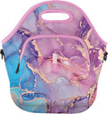 Sok It LunchTote Zippered Bag Insulated Neoprene Caddy (Aurora Era, X-Large 6.5 Quart Lunch Tote)
