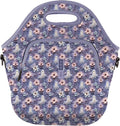 Sok It LunchTote Zippered Bag Insulated Neoprene Caddy (Ghostly Garden, X-Large 6.5 Quart Lunch Tote)