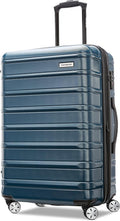 Samsonite Omni 2 Hardside Expandable Spinner Wheel Luggage, Checked Medium 24 in, Nova Teal