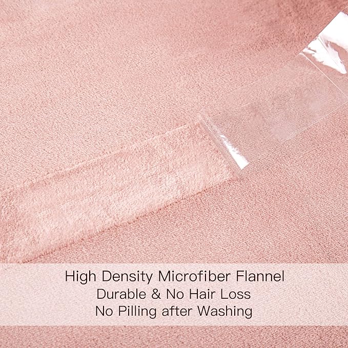 Surii Home Luxury Microfiber Flannel Blanket, Super Soft, Warm, Cozy, Fluffy, and Breathable, Perfect Throws for Bed, Couch, Sofa, for All Season Use. 350GSM Travel Size 50x60 Inches(Sepia Rose)