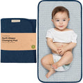 KeaBabies Portable Diaper Changing Pad, Easy Wipe Clean - Foldable Waterproof Baby Changing Mat for Diaper Bag, Compact, Lightweight, 25x13 Baby Changer Travel Essential, Machine Washable (Navy Blue)