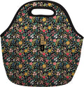 Sok It LunchTote Zippered Bag Insulated Neoprene Caddy (English Garden Picnic, Large 4.5 Quart Lunch Tote)