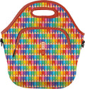 Sok It LunchTote Zippered Bag Insulated Neoprene Caddy (Work of Art, X-Large 6.5 Quart Lunch Tote)