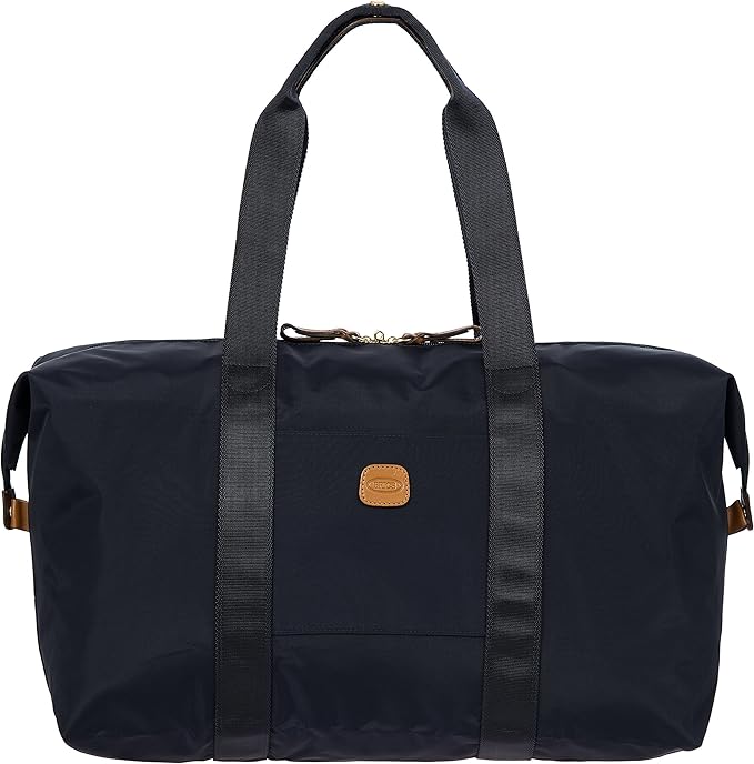 Bric's X-Bag/X-Travel 2.0 Folding Duffel Bag - 18" Carry On and Overnight Travel Bag - Navy