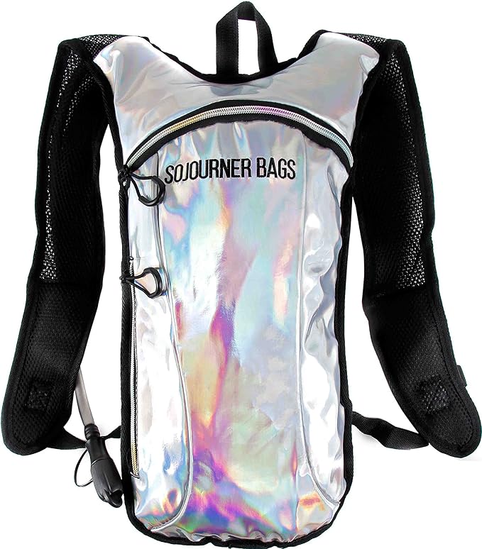 Sojourner Rave Hydration Pack - Hydration Backpack - Hydropack with 2L Bladder - Water Backpack for Festivals, Hiking, Running, Biking and More