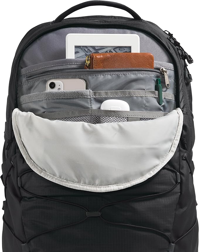 THE NORTH FACE Borealis Commuter Laptop Backpack | Water Repellent Finish, 16" Laptop Sleeve, Large Main Compartment for Everyday Carry, TNF Black/TNF Black-NPF, One Size