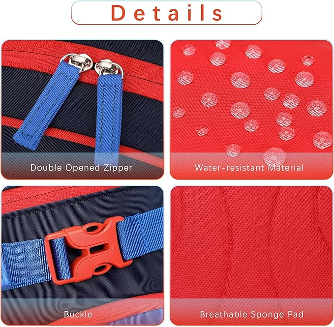 Cute Mini Toddler Backpacks for Boys 2-4 Little Kids Backpack Preschool Bookbag (Navy Blue Black)