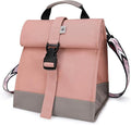 SUNNY BIRD Insulated Lunch Bag Pink Lunch Box Small Cooler Bag for Women, Girls, Adults and Teens (Pink with pink shoulder strap)