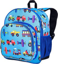 Wildkin 12-inch Kids Backpack – Padded, Adjustable, Ideal for Daycare & Travel - Trains, Planes, and Trucks