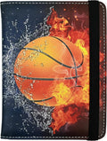 Basketball Passport Holder for Women and Men PU Leather Passport Cover for Travel