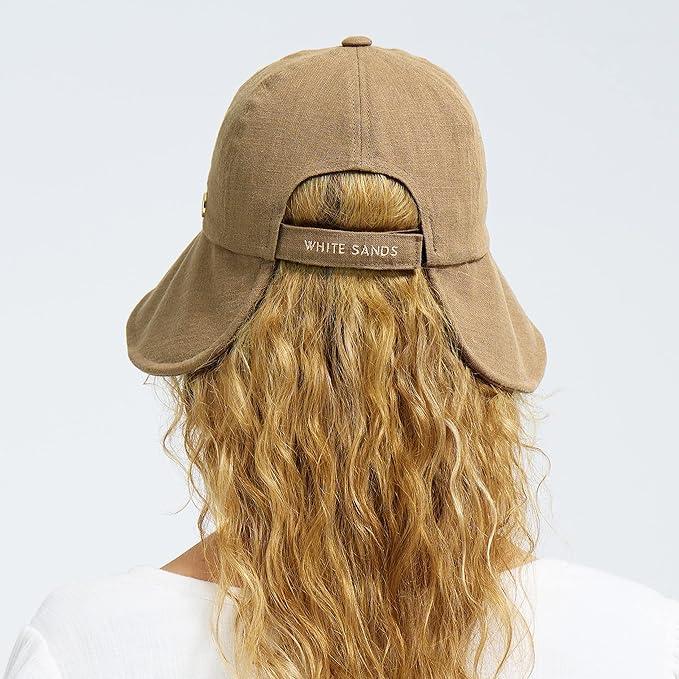 Linen Victorian Bonnet Hat Sun Cap, Foldable Summer Visor | New Katy