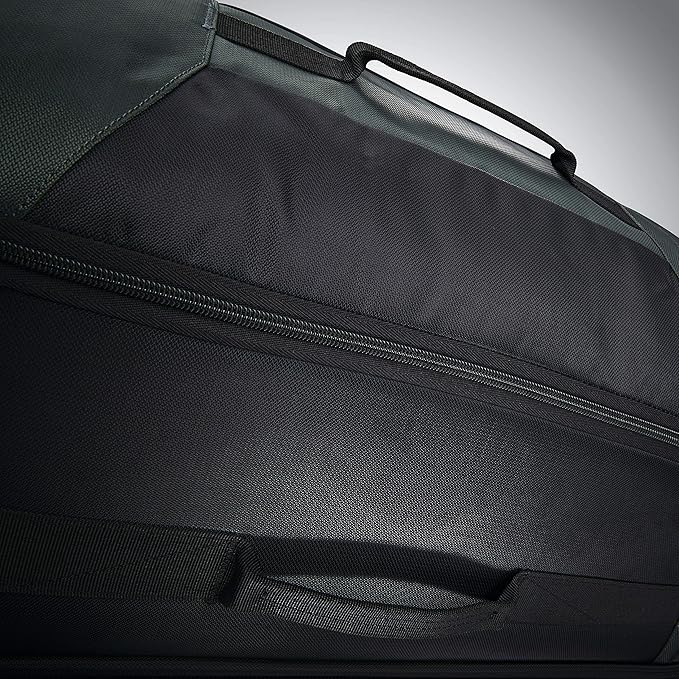 Samsonite Andante 2 Wheeled Duffel Bag – 22-Inch Durable Rolling Luggage with Inline Skate Wheels, Push-Button Handle & Spacious Compartments – Travel-Friendly and Lightweight - Moss Green/Black