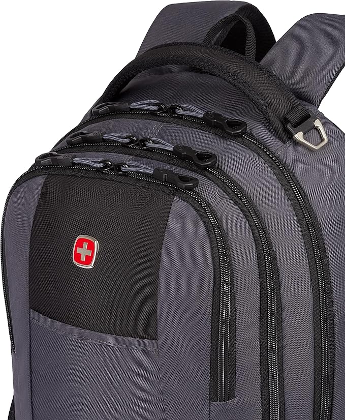 SwissGear Cecil 5505 Laptop Backpack, Dark Grey/Black, 18-Inch