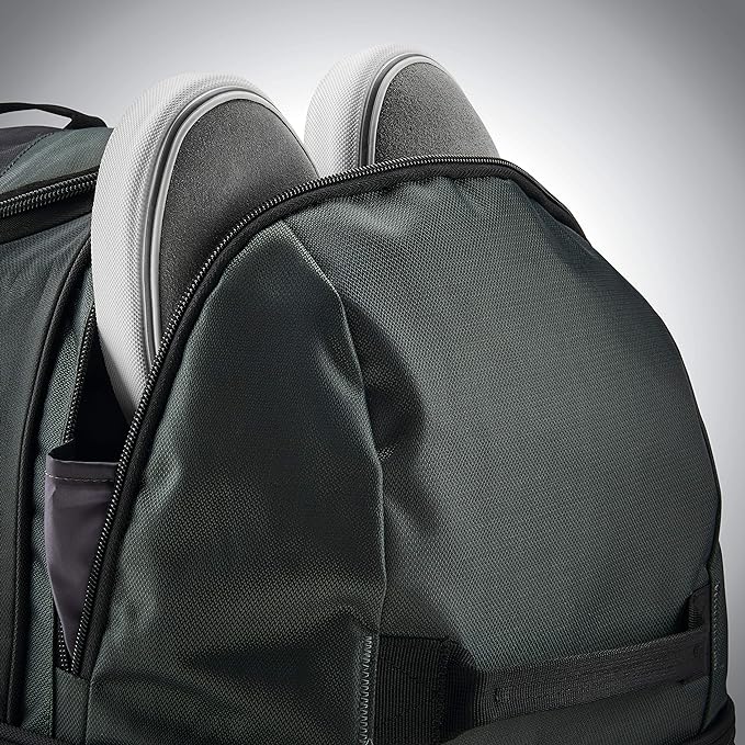 Samsonite Andante 2 Wheeled Duffel Bag – 32-Inch Durable Rolling Luggage with Inline Skate Wheels, Push-Button Handle & Spacious Compartments – Travel-Friendly and Lightweight - Moss Green/Black